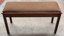 Load image into Gallery viewer, Mahogany Piano Bench with Storage