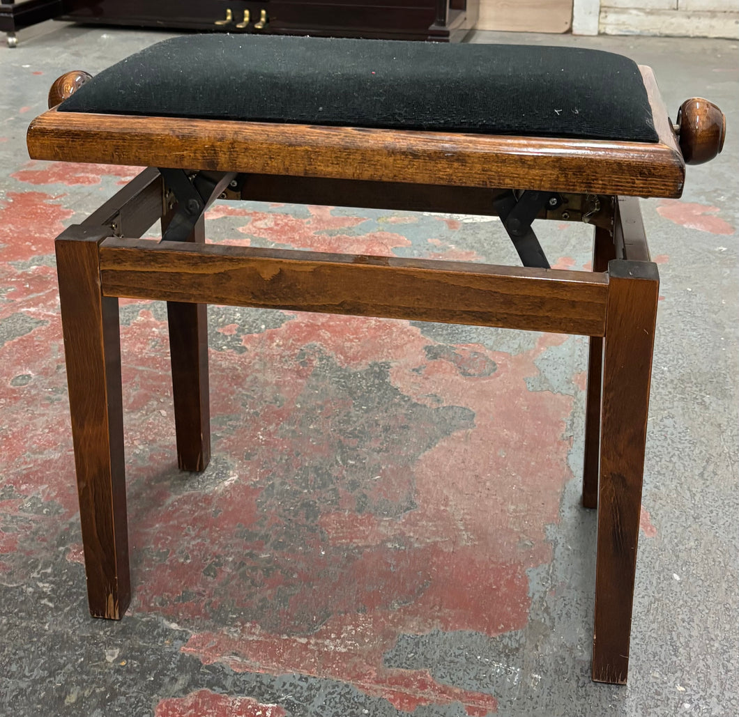 Height Adjustable Walnut Stool