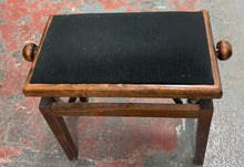 Load image into Gallery viewer, Height Adjustable Walnut Stool