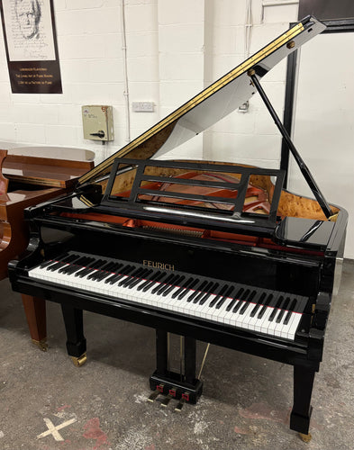 Feurich 178 Professional II Grand Piano in Black High gloss