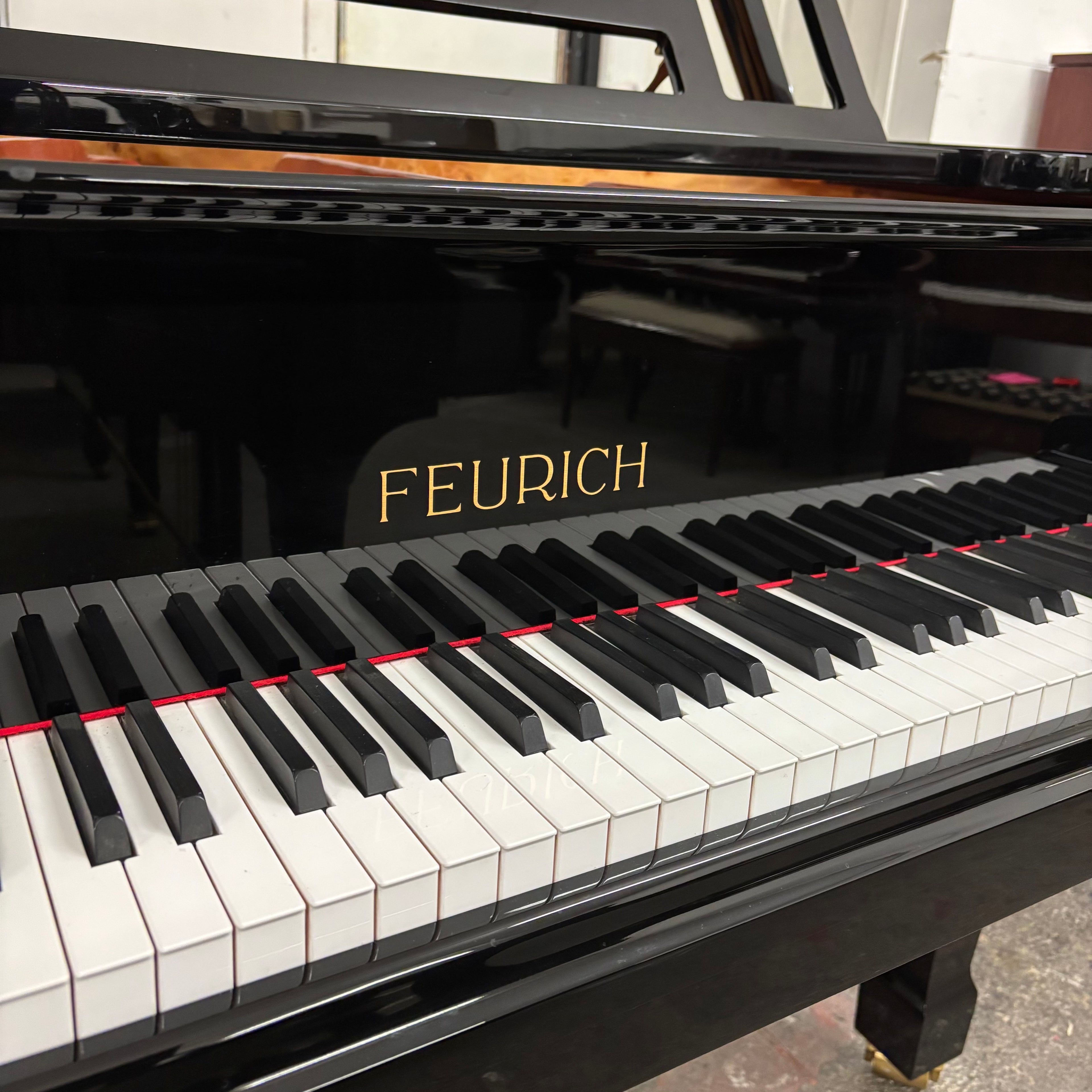 Feurich 178 Professional II Grand Piano in Black High gloss