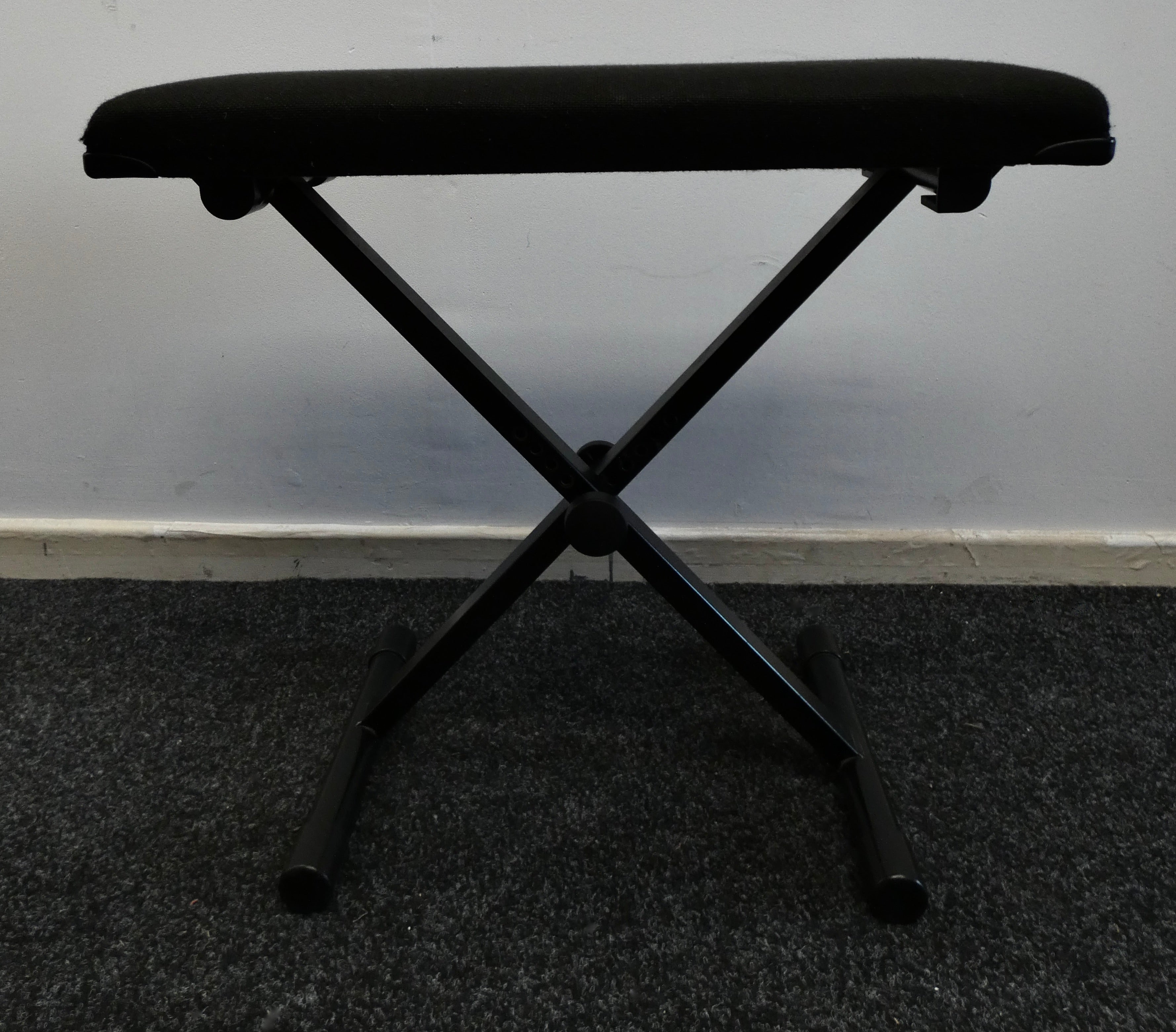 Black Metal Frame Height Adjustable Piano Stool