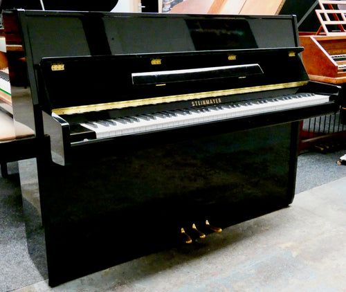 Steinmayer 108 Upright Piano in Gloss Black Finish