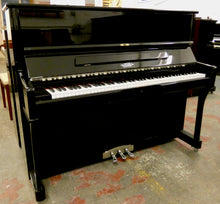 Load image into Gallery viewer, Moutrie 122 Upright piano in Black High Gloss Finish with Chrome Hardware