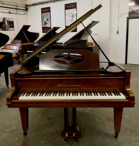 Grotrian Steinweg 160 Grand Piano in Burl Walnut