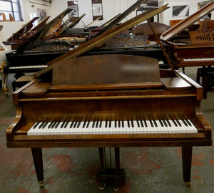 Challen Baby Grand Piano in Burl Walnut Cabinet