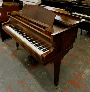 Challen Baby Grand Piano in Burl Walnut Cabinet