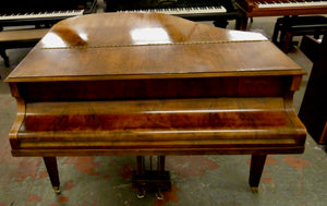 Challen Baby Grand Piano in Burl Walnut Cabinet