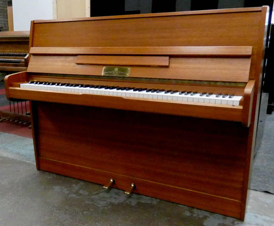 Broadwood Upright Piano Omega Model in mahogany finish