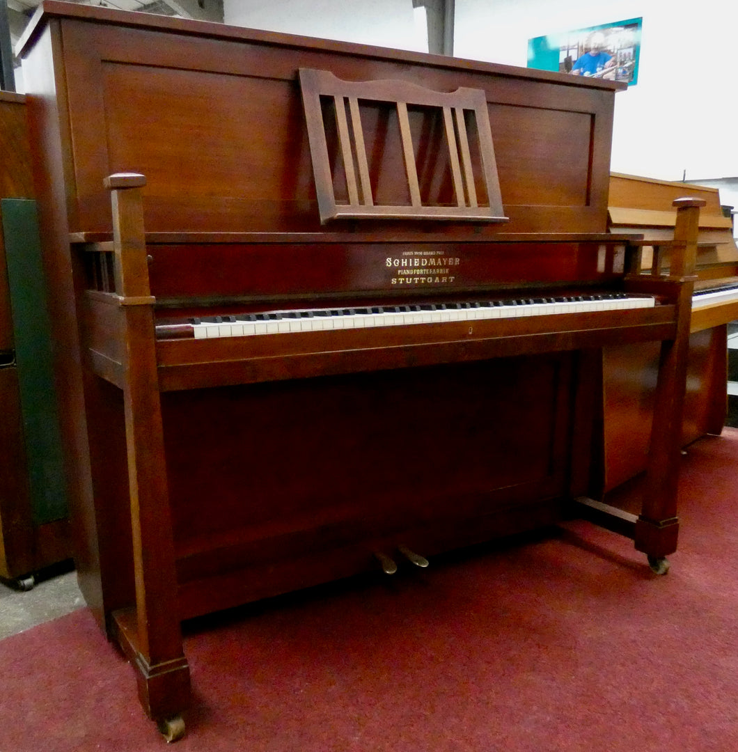 Schiedmayer & Sohn Upright Piano in Arts and Crafts Design