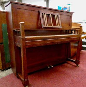 Schiedmayer & Sohn Upright Piano in Arts and Crafts Design