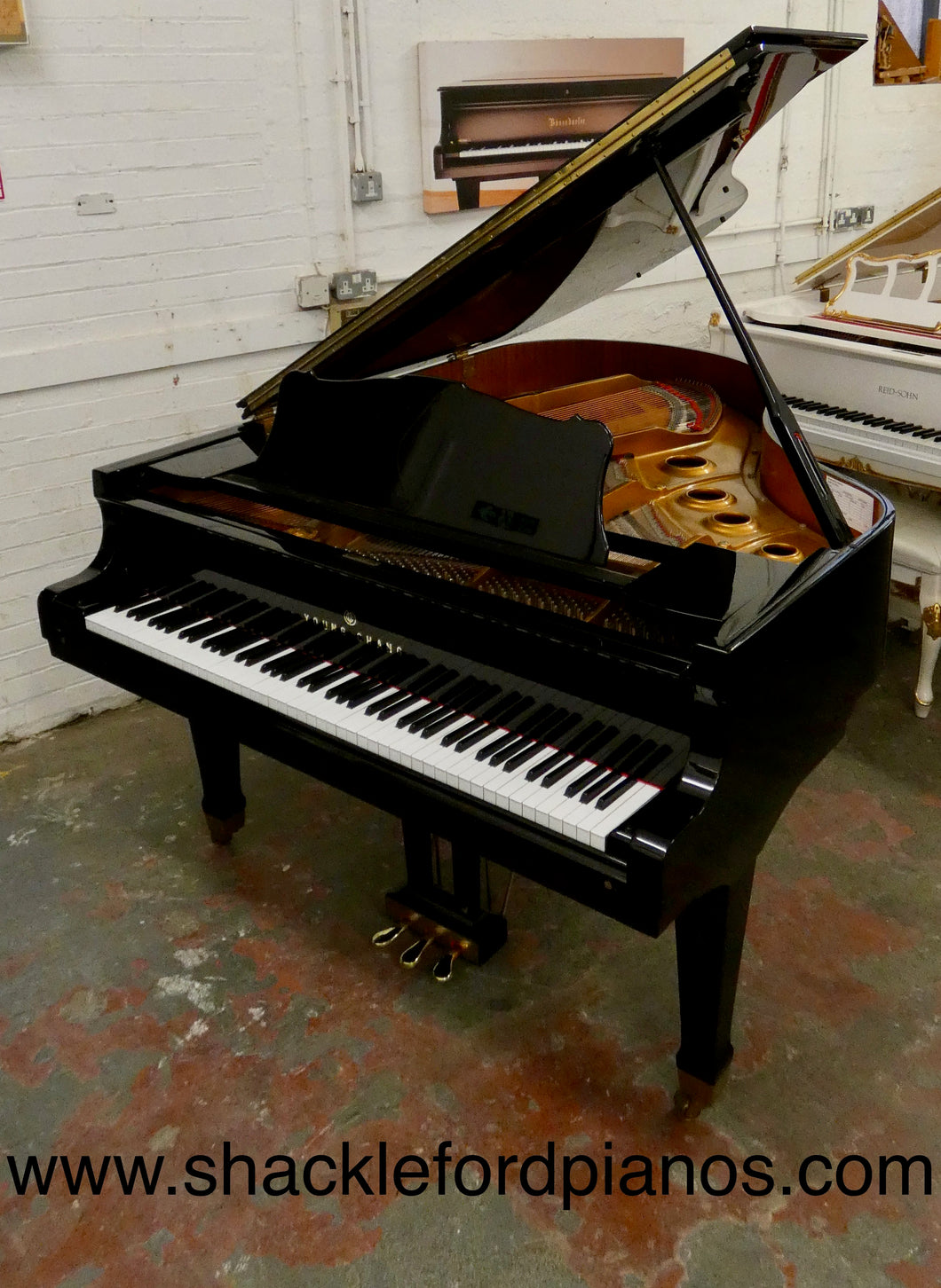 Young Chang G185 Grand Piano fitted with self play Piano Disc System