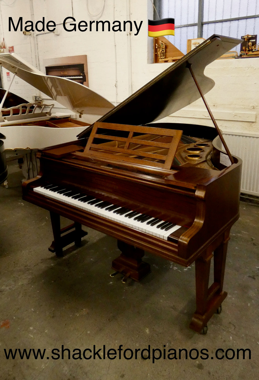 Schiedmayer Grand Piano in Mahogany Cabinet