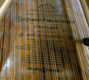 Schiedmayer Grand Piano in Mahogany Cabinet