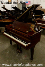 Load image into Gallery viewer, Sohmer grand piano in rich mahogany finish