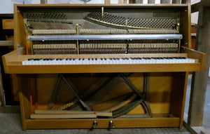 Eisenberg Upright Piano in white oak finish