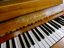 Load image into Gallery viewer, Hoelling &amp; Spangenberg upright piano in beautiful burl walnut finish