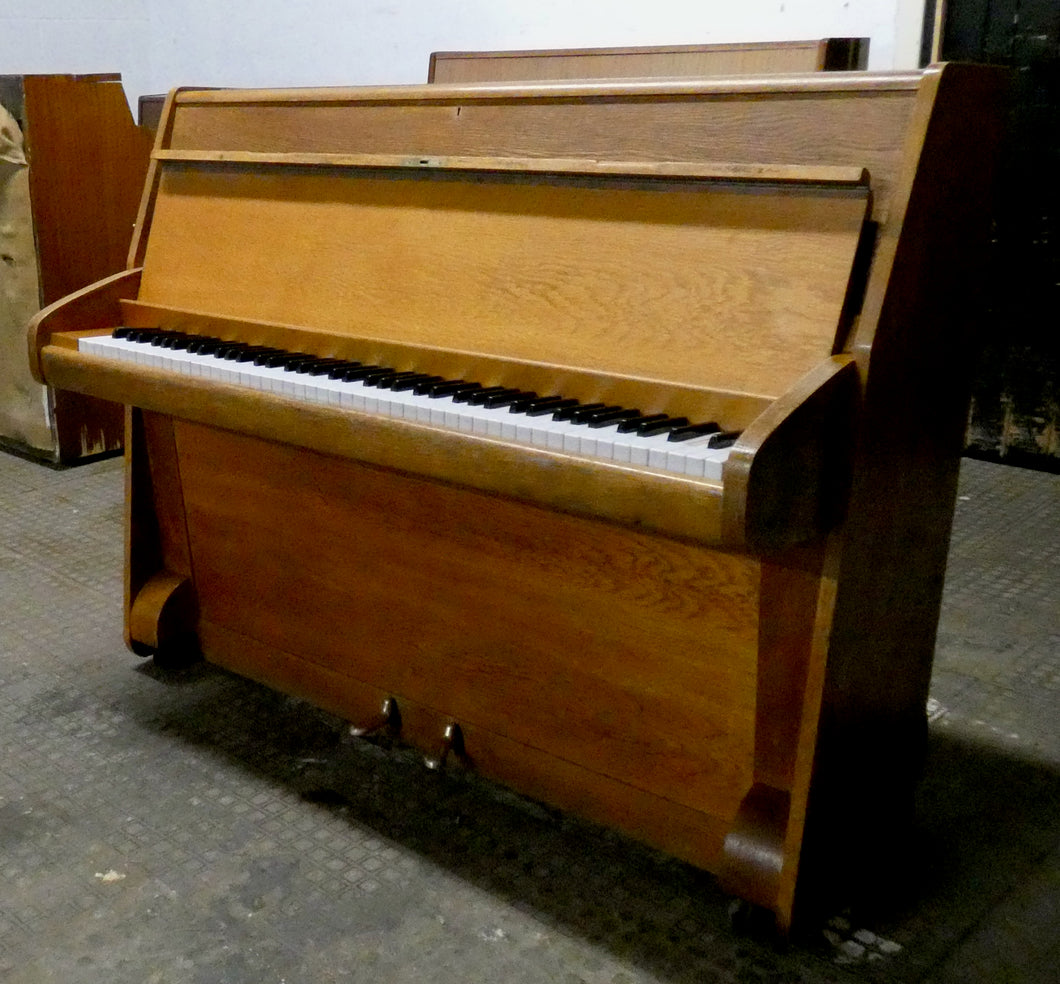 Bentley Concord Upright piano in English Oak finish