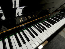 Load image into Gallery viewer, Kawai KU 2B Upright Piano in Black High Gloss