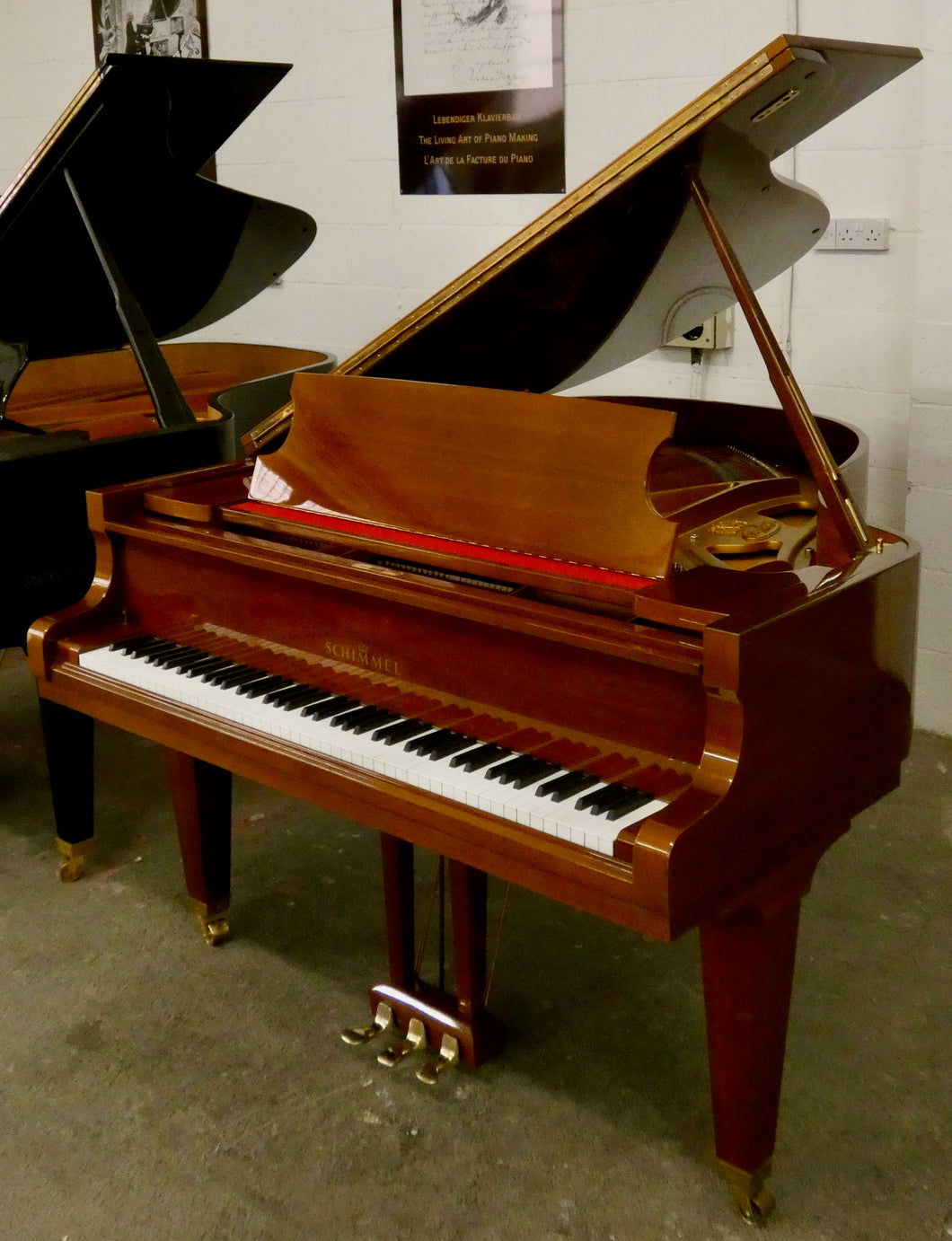 Schimmel 175cm Grand Piano in Mahogany Cabinet