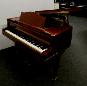 Blüthner Style 4 Baby Grand in flame mahogany gloss finish