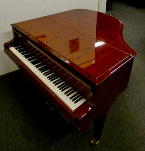 Blüthner Style 4 Baby Grand in flame mahogany gloss finish