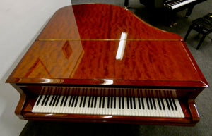 Blüthner Style 4 Baby Grand in flame mahogany gloss finish