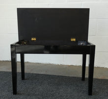 Load image into Gallery viewer, Modern Black Piano Stool with Storage