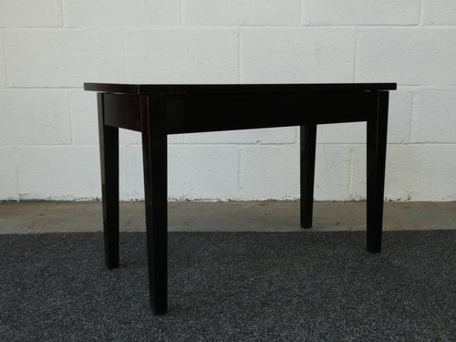 Modern Black Piano Stool with Storage