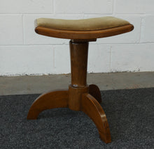 Load image into Gallery viewer, Mid Century German Walnut Piano Height Adjustable Piano Stool