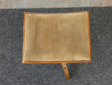 Load image into Gallery viewer, Mid Century German Walnut Piano Height Adjustable Piano Stool
