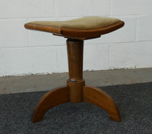 Load image into Gallery viewer, Mid Century German Walnut Piano Height Adjustable Piano Stool