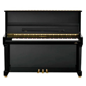 Perzina UP-129 Upright Piano in Black High Gloss