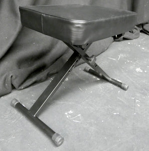 Black Metal Frame Adjustable Piano Stool
