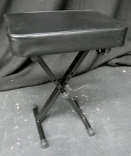 Load image into Gallery viewer, Black Metal Frame Adjustable Piano Stool