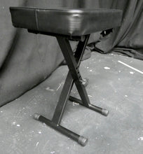 Load image into Gallery viewer, Black Metal Frame Adjustable Piano Stool