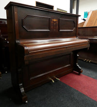 Load image into Gallery viewer, Ajello &amp; Sons Upright Piano in Mahogany With Inlay