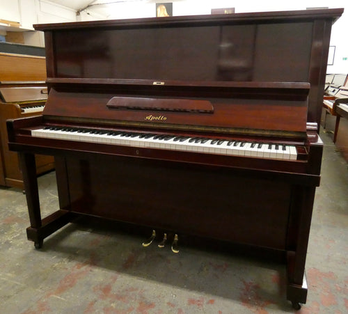Apollo By Toyo Model 1 Upright Piano in Mahogany Finish With Practice Pedal
