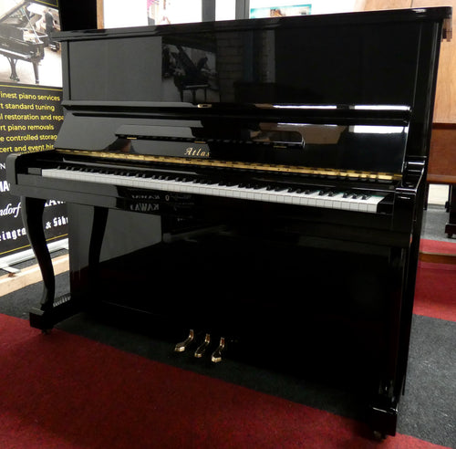 Atlas A22H Upright Piano in Black High Gloss
