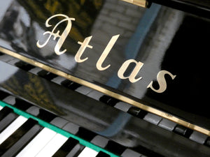 Atlas A22H Upright Piano in Black High Gloss