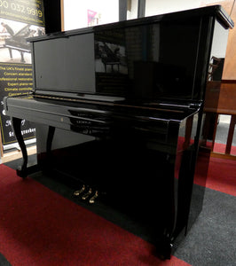 Atlas A22H Upright Piano in Black High Gloss