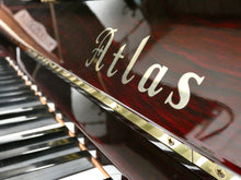 Load image into Gallery viewer, Atlas NA3D Upright Piano in Plum Mahogany Gloss With Grand Piano Style Lid
