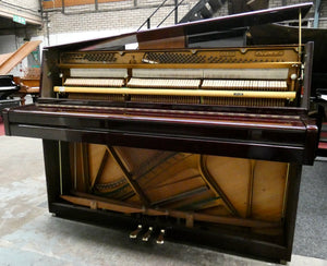 Atlas NA3D Upright Piano in Plum Mahogany Gloss With Grand Piano Style Lid