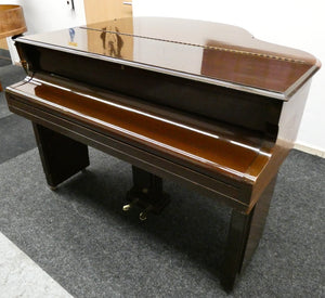 B. Squire Antique Art Deco Baby Grand Piano in Mahogany Finish