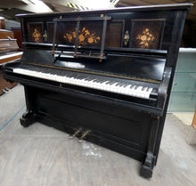 Load image into Gallery viewer, Bechstein Model IV Upright Piano in Ebonised Cabinetry With Inlay