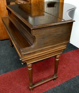 George Rogers & Sons Model 1800 Baby Grand Piano in Flame Mahogany Cabinet