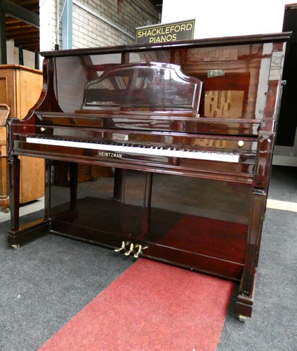 Heintzman Upright Piano in Plum Mahogany gloss Cabinet