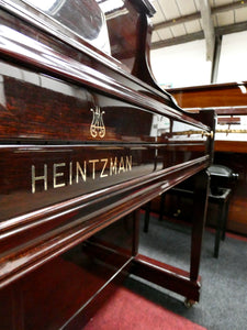 Heintzman Upright Piano in Plum Mahogany gloss Cabinet
