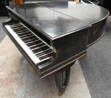 Load image into Gallery viewer, For Sale Unrestored - Knake Münster Baby Grand Piano With Half-Moon Lid in Ebonised Cabinet