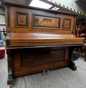 Knauss Antique Upright Piano in Rosewood with Inlay